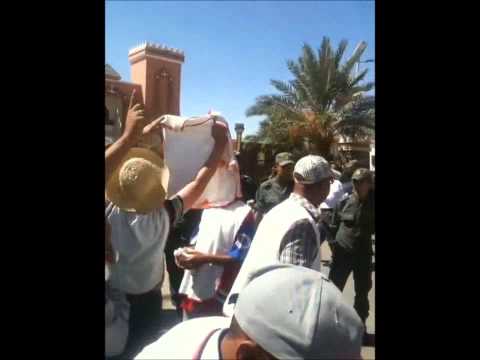 احتجاجات معطلي زاكورة 12-09-2012