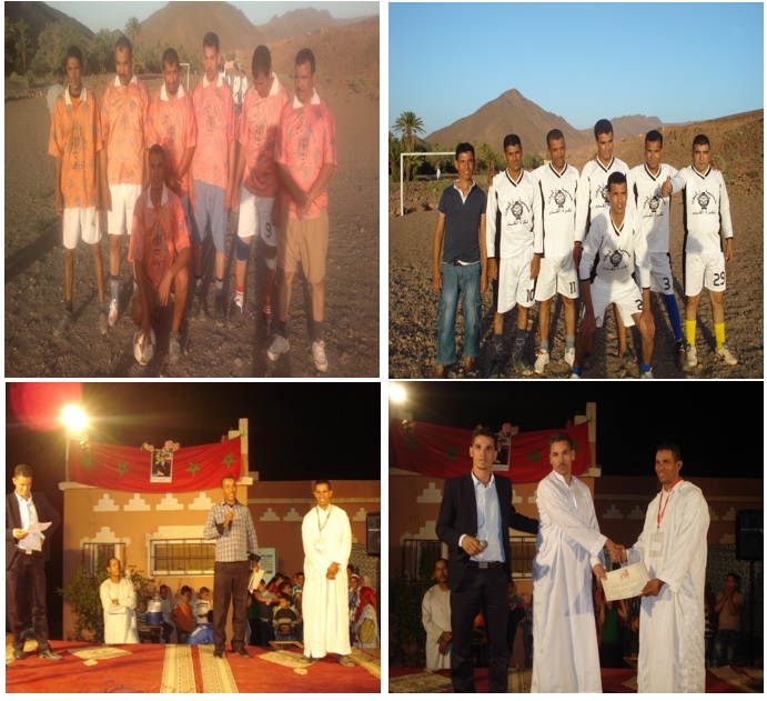 إختتام فعاليات الانشطة الثقافية و الرياضية و الفنية إحتفالا بعيد الاضحى المبارك بدوار أركيون إقليم زاكورة المغرب