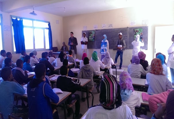 الثانوية التأهيلية أولاد يحيى لكراير تحتفل بالأسبوع الوطني للسلامة الطرقية-1