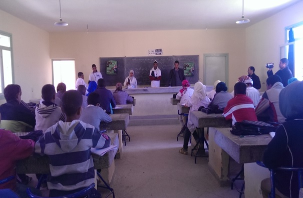 الثانوية التأهيلية أولاد يحيى لكراير تحتفل بالأسبوع الوطني للسلامة الطرقية