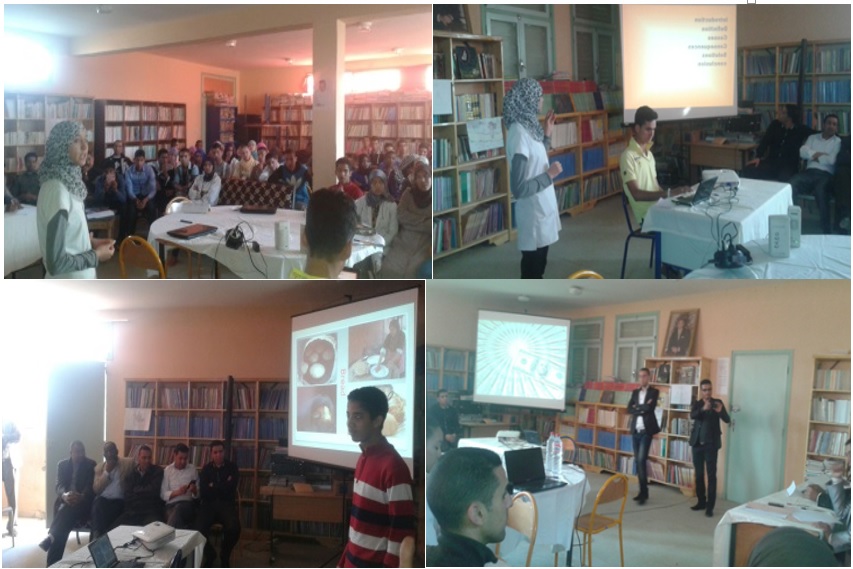 التلميذ والتلميذة يبدعان باللغة الانجليزية بثانوية سيدي صالح تاكونيت