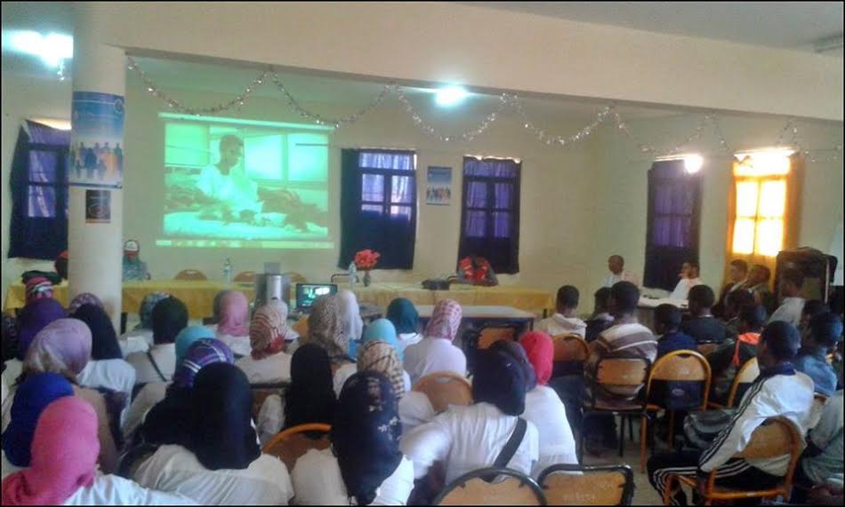 السلامة الطرقية - موضوع الحملة التحسيسية للهلال الأحمر المغربي فرع أكدز بثانوية مزكيطة الإعدادية