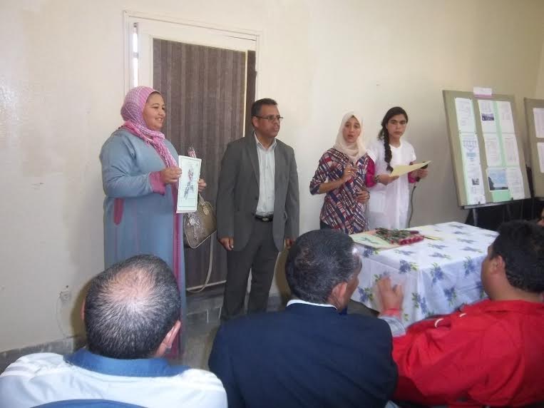 حفل بمناسبة اليوم العالمي للمرأة بثانوية عبد الرحيم بوعبيد الإعدادية بورزازات-1