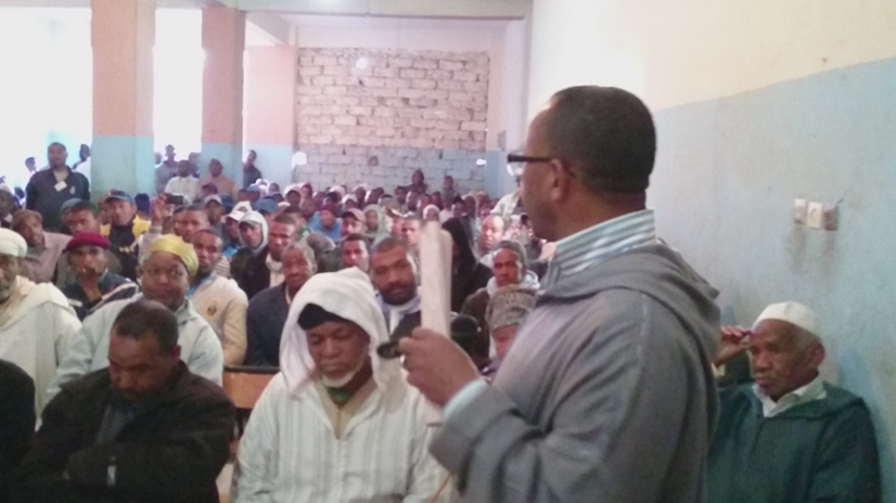 فايجة أمزرو محور اللقاء التواصلي حول آليات تدبير العقار الجماعي والحق في السكن -1