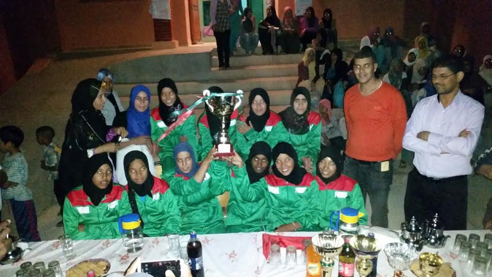 فريق دار الطالبة تازارين يحظى باستقبال جماهيري عند عودته باللقب الوطني من أكادير3