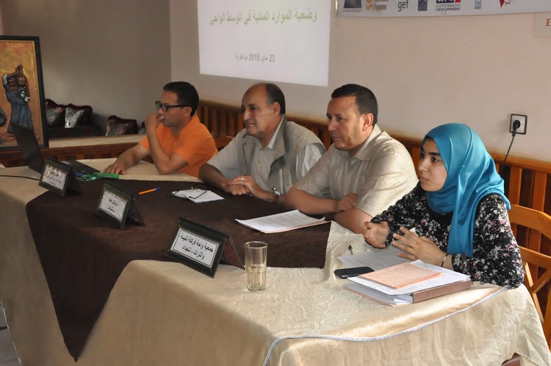 فعاليات المجتمع المدني والمؤسسات تعمل معا على بحث مسألة الموارد المائية بالوسط الواحي 1