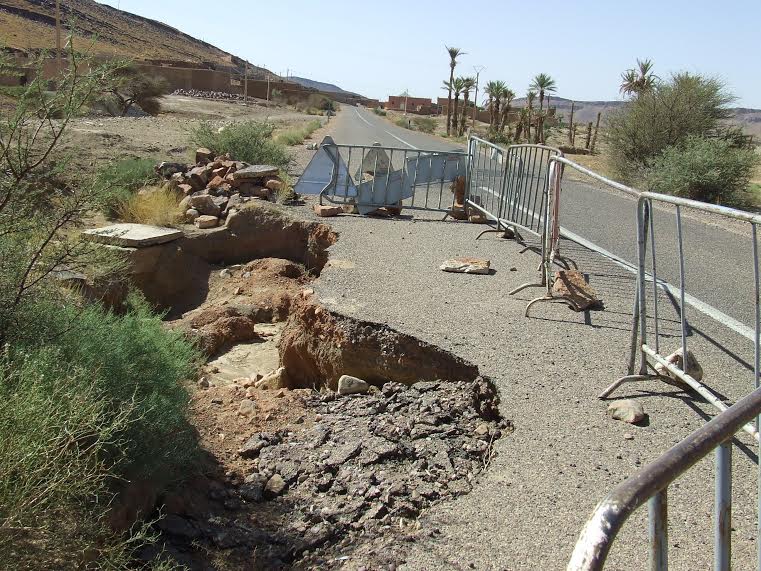 حفرة بالطريق الوطنية رقم  -1