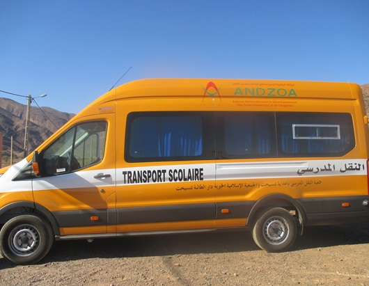 جمعية النقل المدرسي و دار الطالبة تانسيخت تتسلم النقل المدرسي