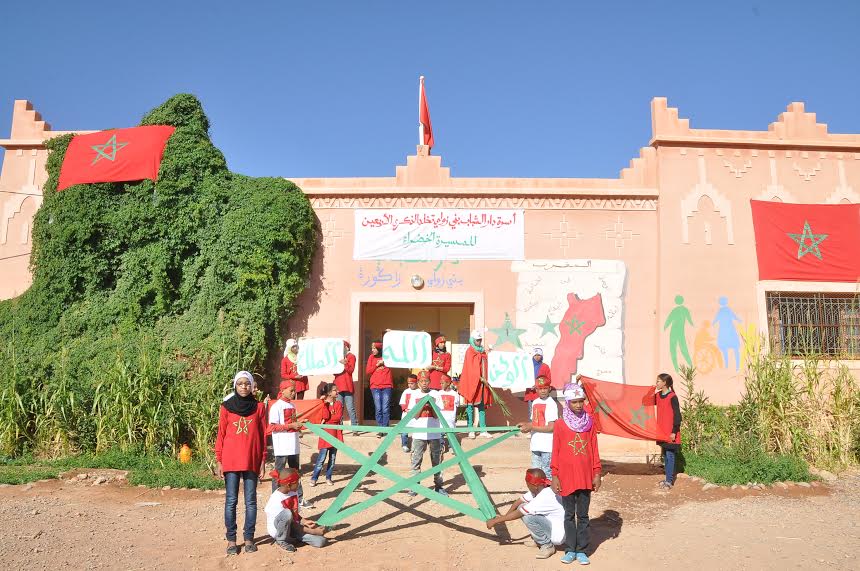 دار الشباب بني زولي تحتفل بالذكرى الأربعين للمسيرة الخضراء0