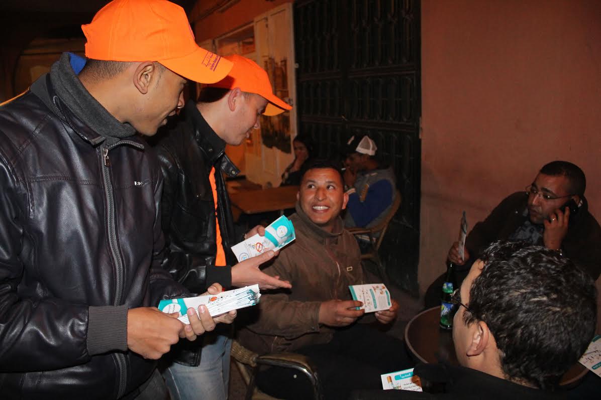 الشهاب تواصل حملاتها التحسيسية حول أضرار السيجارة و تبدع في نصب خيمة تحسيسية بساحة الموحدين -3