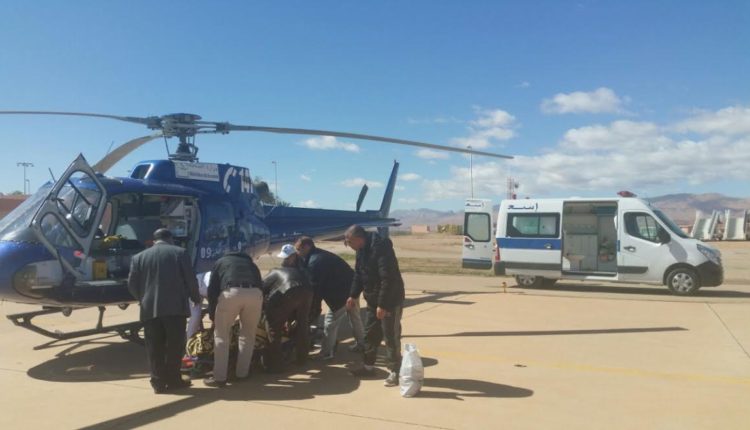 مروحية وزارة الصحة تتدخل لإنقاذ امرأة مريضة بالقلب بإقليم الراشيدية